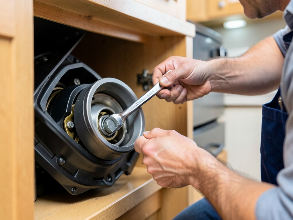 Repairing or replacing a broken garbage disposal i